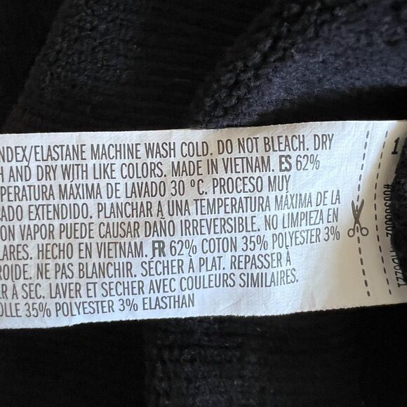 Forever 21 Dress Womens Small Black Corduroy Sheath Bodycon Velvet Back Strappy - Picture 12 of 12